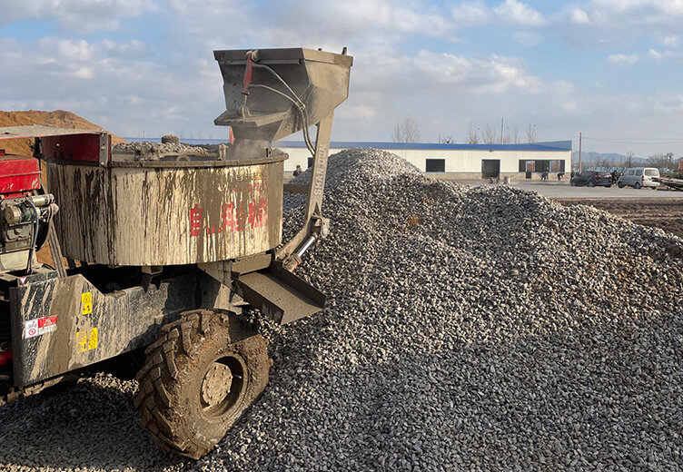 平口搅拌车施工案例