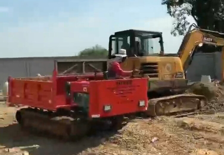 履带运输车施工案例