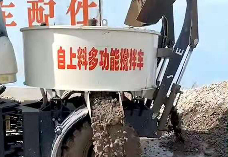 平口搅拌车施工案例