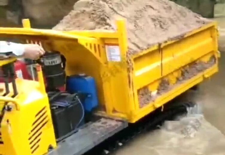 履带运输车施工案例