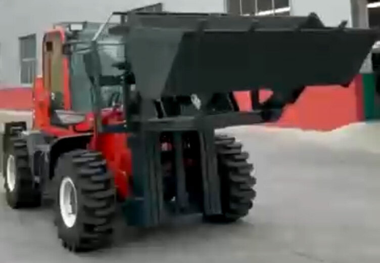 越野叉车施工案例