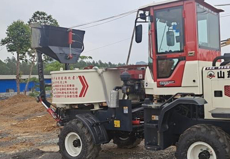 平口搅拌车施工案例